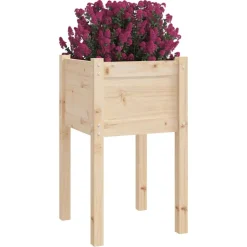 vidaXL Plantenbak 50x50x70 cm massief grenenhout