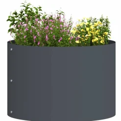 vidaXL Plantenring Antraciet 30 x 30 x 20 cm Koudgewalst staal