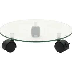 vidaXL Plantenrollers rond 28 cm gehard glas 2 st