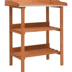 vidaXL Plantenstandaard 76x37x89 cm vurenhout