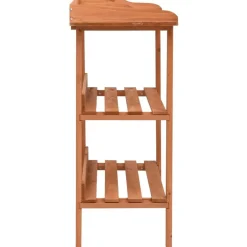 vidaXL Plantenstandaard 76x37x89 cm vurenhout