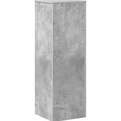 vidaXL Plantenstandaard 33x33x100 cm bewerkt hout betongrijs
