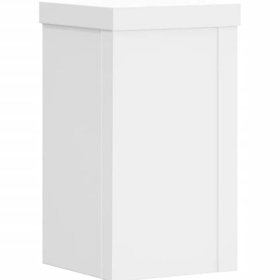 vidaXL Plantenstandaards 2 st 10x10x18 cm bewerkt hout wit