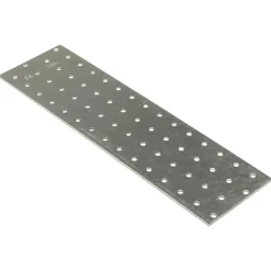 vidaXL Platen geperforeerd 20 st 2 mm 300x80 mm gegalvaniseerd staal