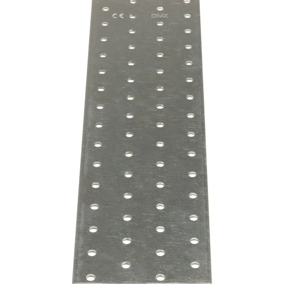 vidaXL Platen geperforeerd 20 st 2 mm 300x80 mm gegalvaniseerd staal