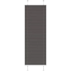 vidaXL Plissé rolgordijn 40x100 cm stofbreedte 39,4 cm polyester zwart