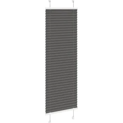 vidaXL Plissé rolgordijn 40x100 cm stofbreedte 39,4 cm polyester zwart