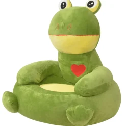 vidaXL Pluche kinderstoel kikker groen