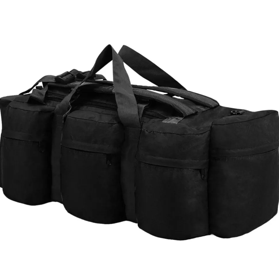 vidaXL Plunjezak 3-in-1 legerstijl 45 L zwart