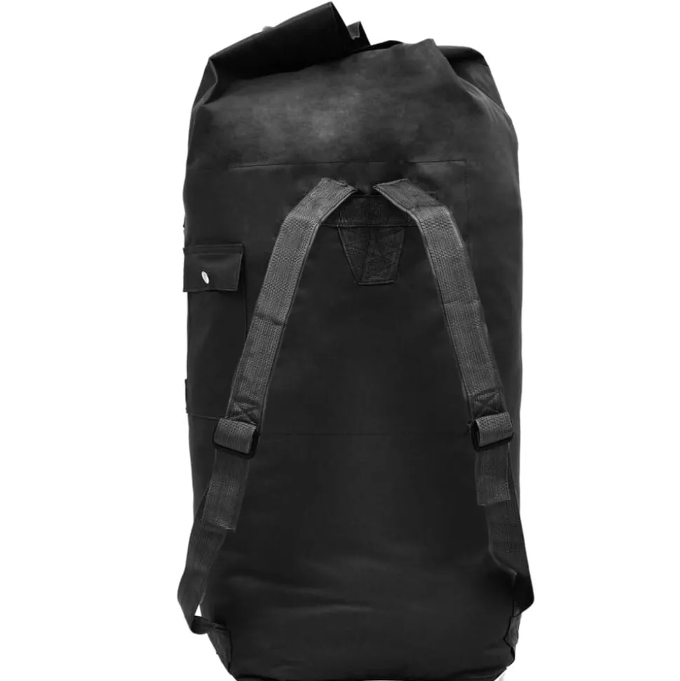 vidaXL Plunjezak legerstijl 85 L zwart