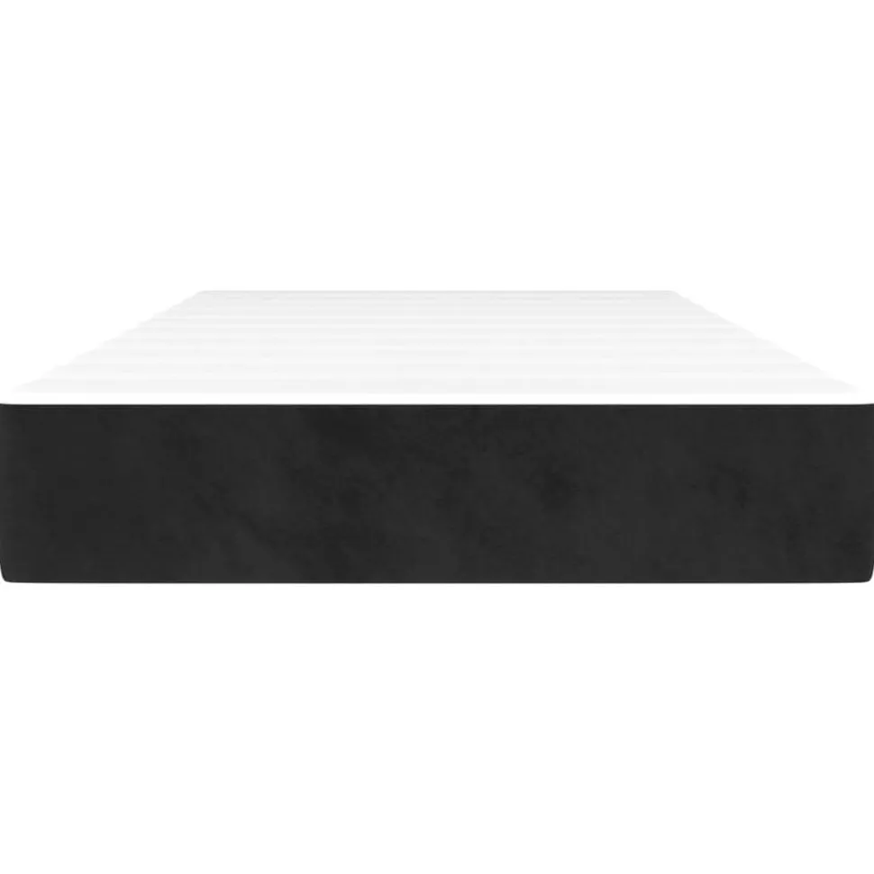 vidaXL Pocketveringmatras medium 80x200x20 cm fluweel zwart