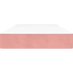 vidaXL Pocketveringmatras medium 80x200x20 cm fluweel roze