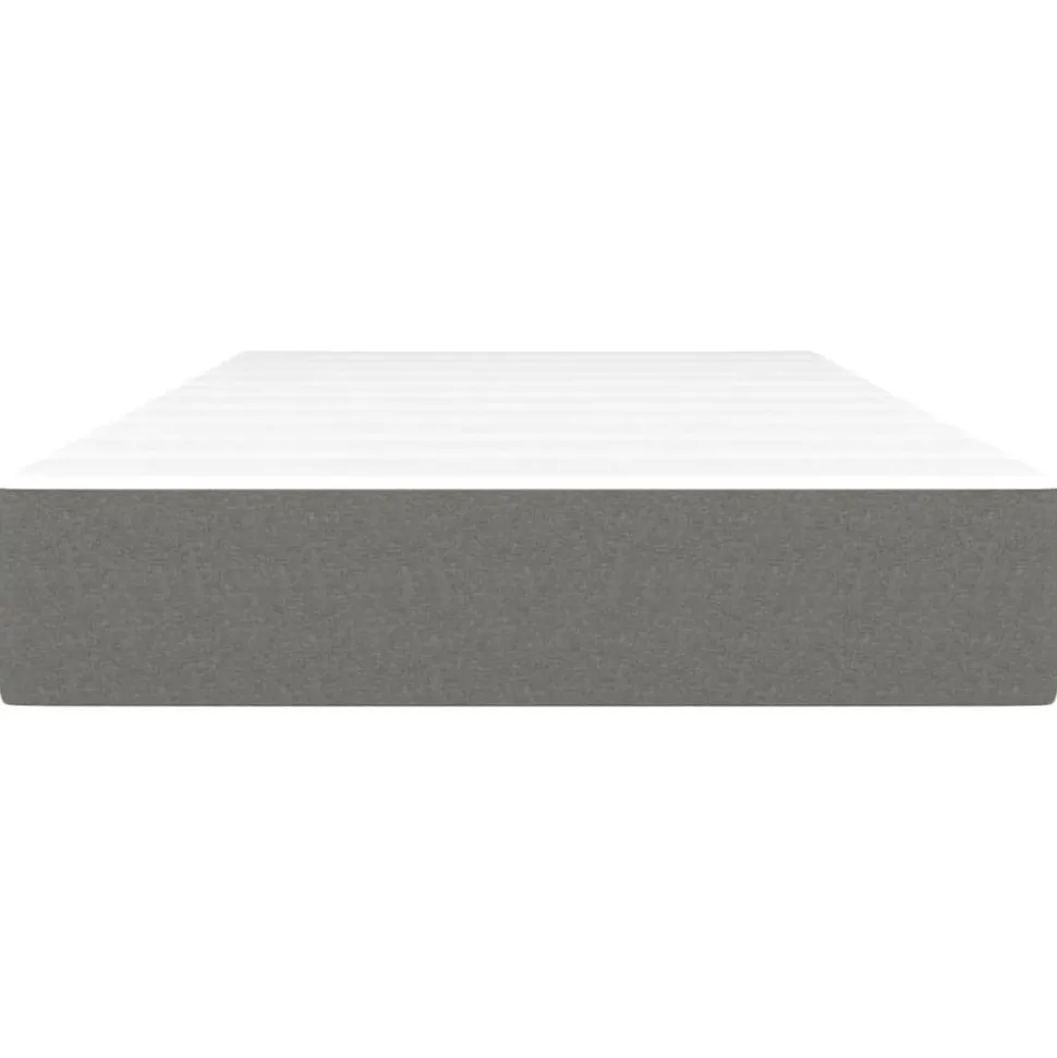 vidaXL Pocketveringmatras medium 80x200x20 cm stof donkergrijs