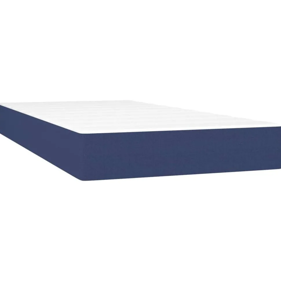 vidaXL Pocketveringmatras medium 80x200x20 cm stof blauw
