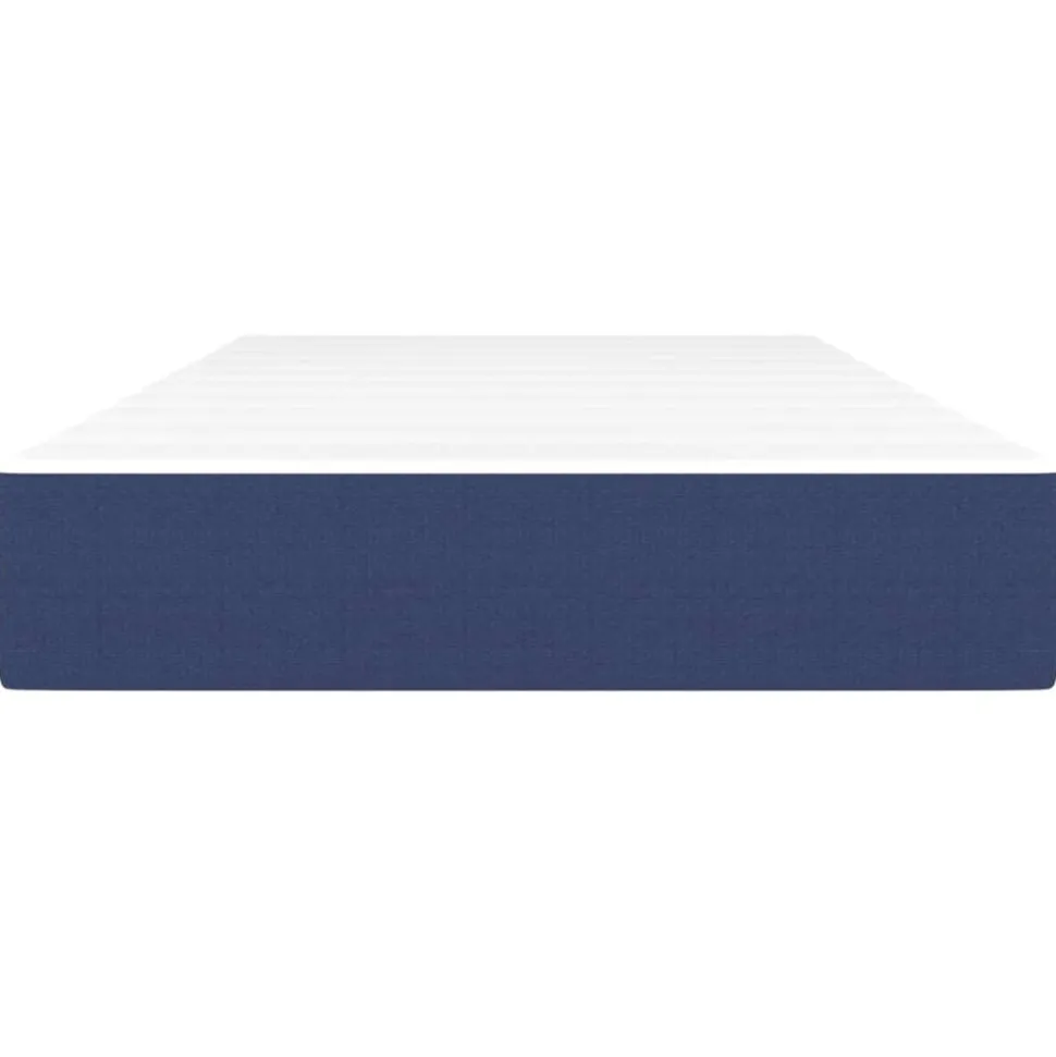 vidaXL Pocketveringmatras medium 80x200x20 cm stof blauw