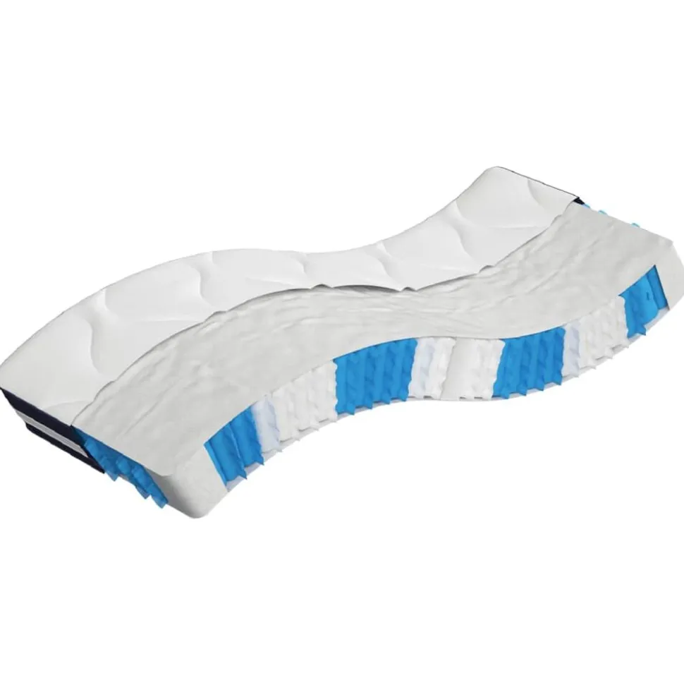 vidaXL Pocketveringmatras middelhard-hard 80x200 cm