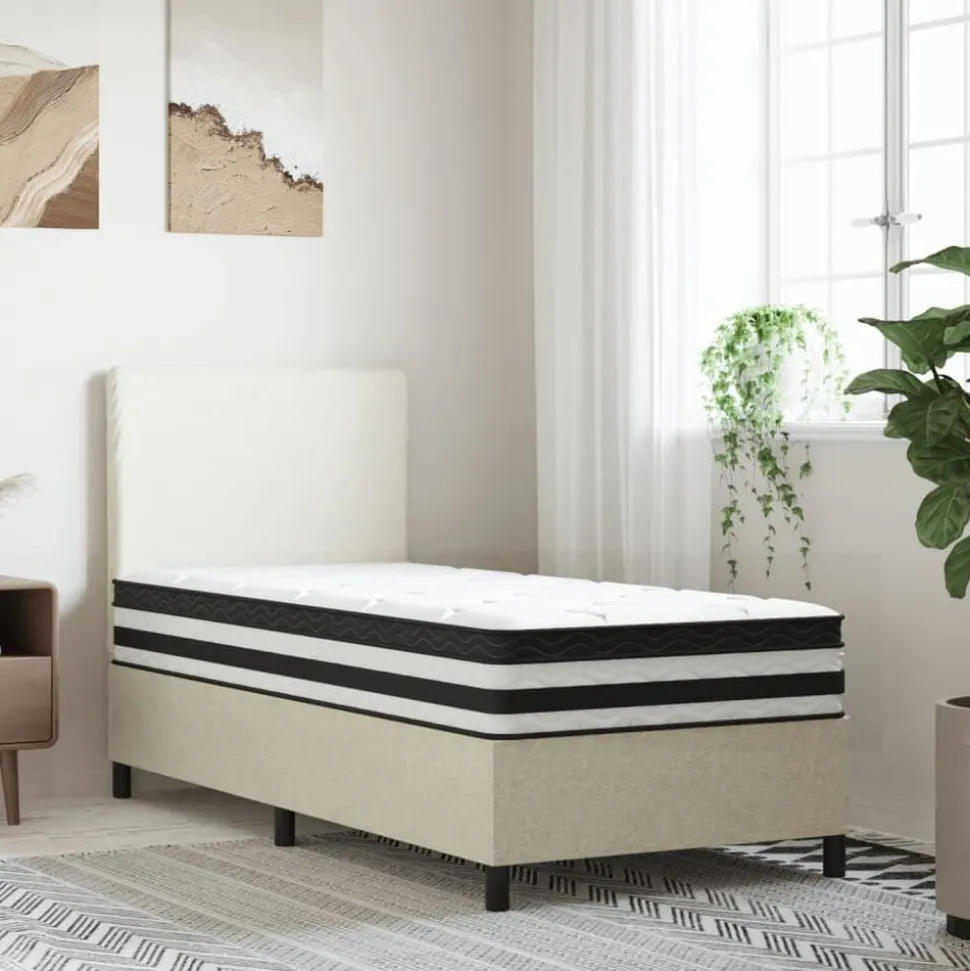 vidaXL Pocketveringmatras middelhard 80x200 cm