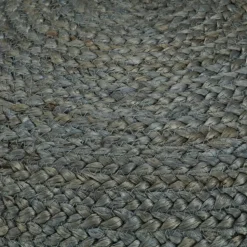 vidaXL Poef handgemaakt 45x30 cm jute olijfgroen