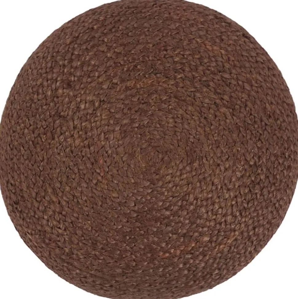 vidaXL Poef handgemaakt 40x45 cm jute bruin