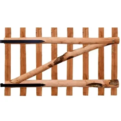vidaXL Poort enkel 100x60 cm geïmpregneerd hazelaarhout