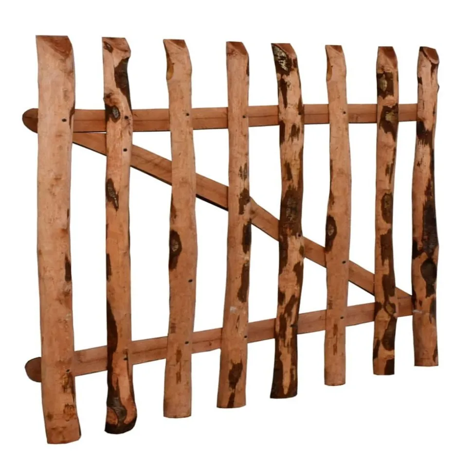 vidaXL Poort enkel 100x60 cm geïmpregneerd hazelaarhout