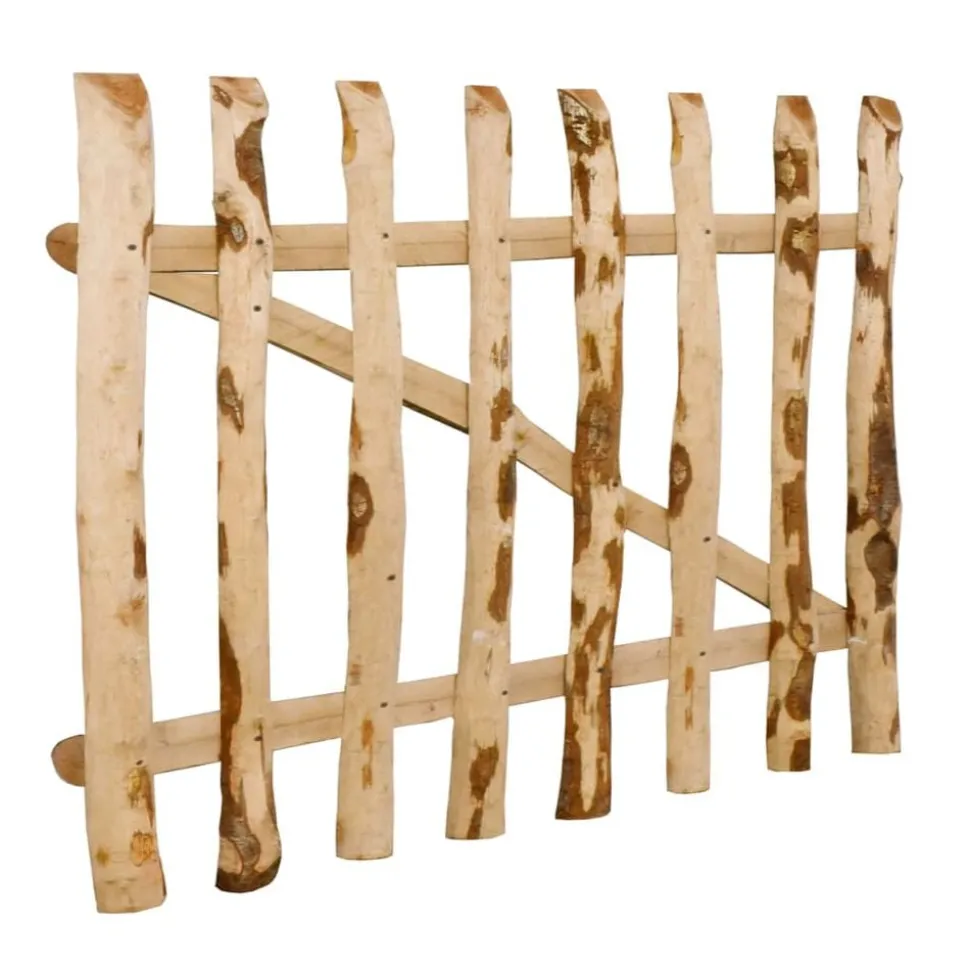 vidaXL Poort enkel 100x60 cm hazelaarhout