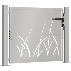 vidaXL Poort grasontwerp 100x75 cm cortenstaal