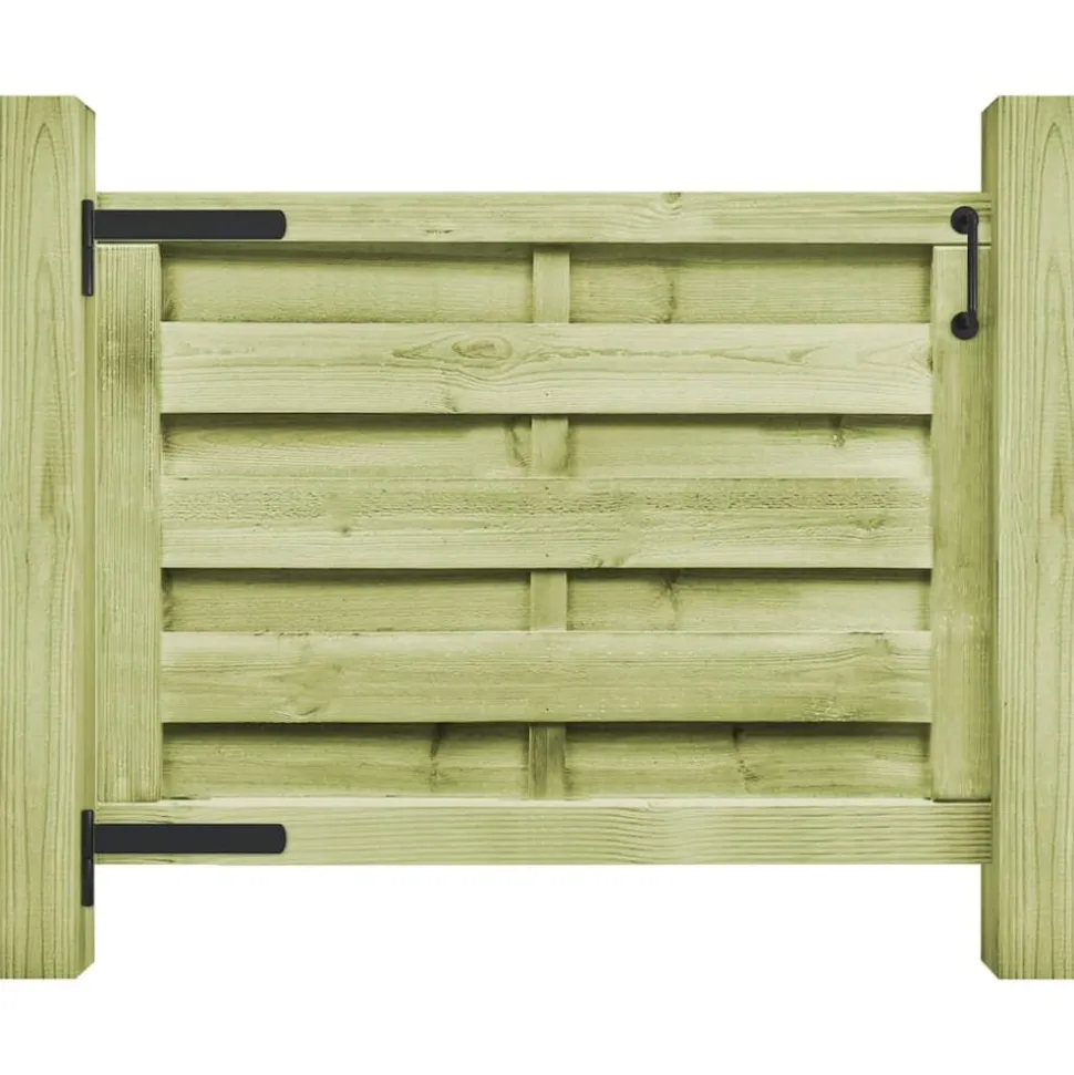vidaXL Poort 100x75 cm geïmpregneerd grenenhout groen