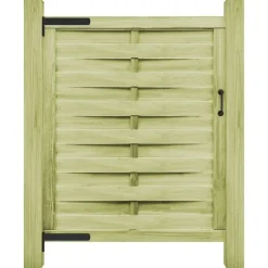 vidaXL Poort 100x125 cm groen geïmpregneerd grenenhout