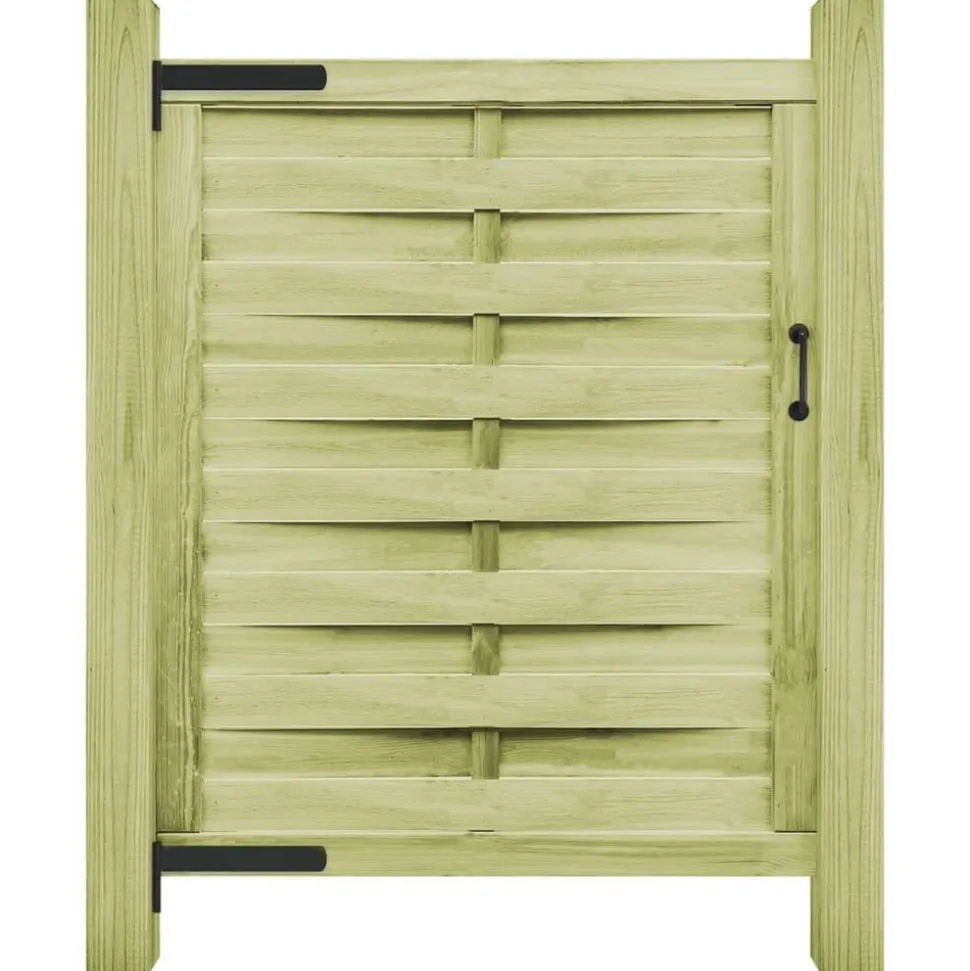 vidaXL Poort 100x125 cm groen geïmpregneerd grenenhout