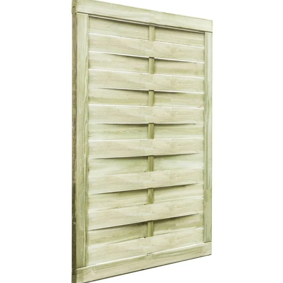 vidaXL Poort 100x125 cm groen geïmpregneerd grenenhout