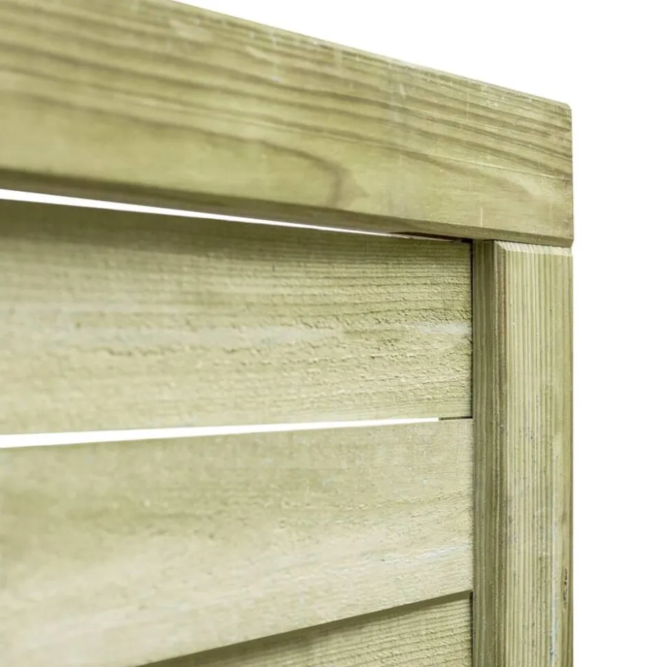 vidaXL Poort 100x125 cm groen geïmpregneerd grenenhout