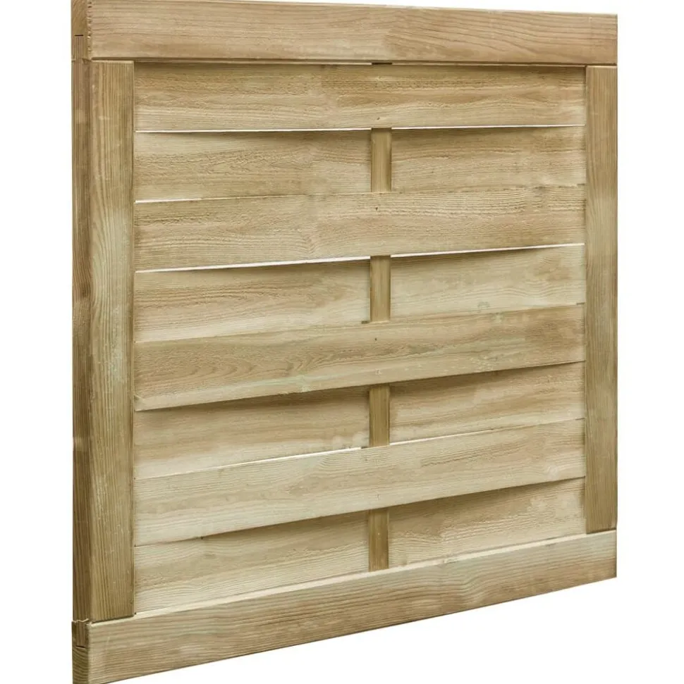 vidaXL Poort 100x75 cm groen geïmpregneerd grenenhout
