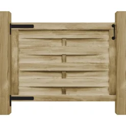 vidaXL Poort 100x75 cm groen geïmpregneerd grenenhout