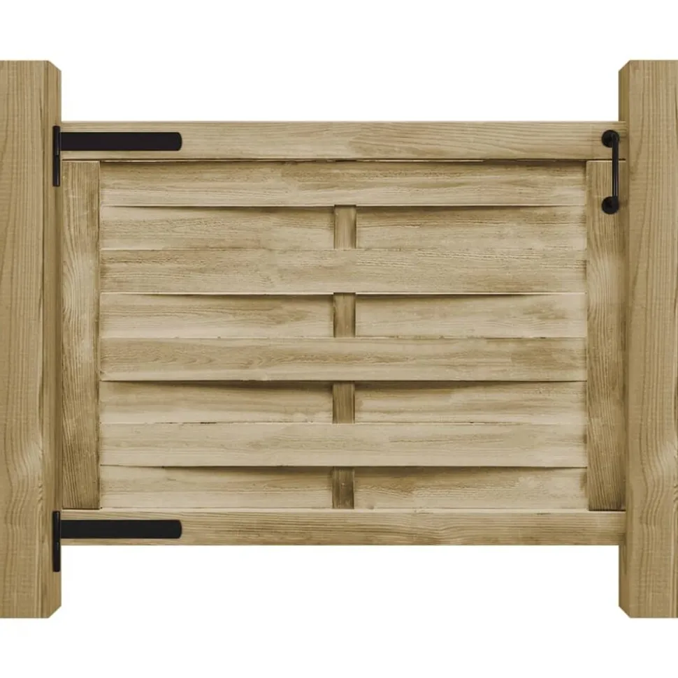 vidaXL Poort 100x75 cm groen geïmpregneerd grenenhout