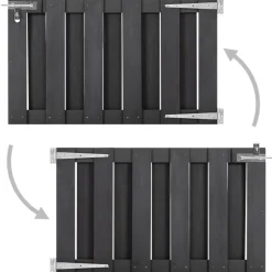 vidaXL Poort 100x60 cm HKC grijs