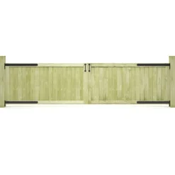 vidaXL Poorten 2 st 300x75 cm geïmpregneerd grenenhout