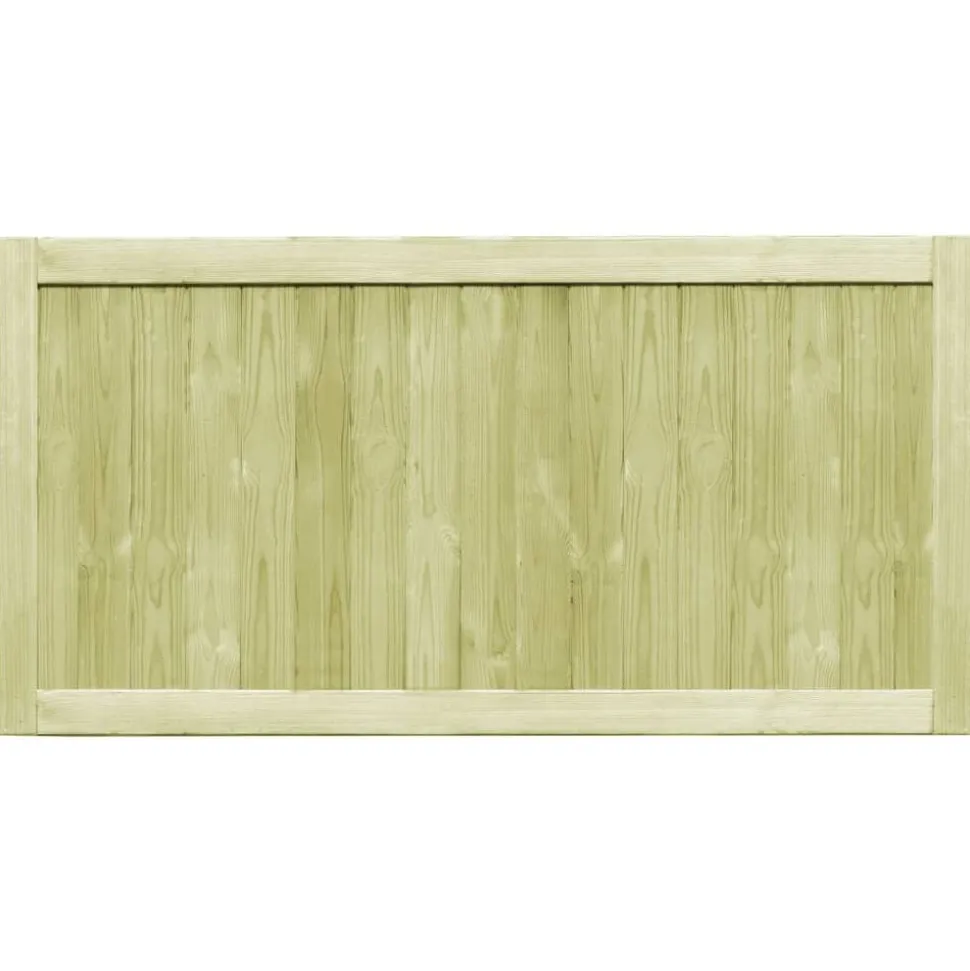 vidaXL Poorten 2 st 300x75 cm geïmpregneerd grenenhout