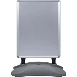 vidaXL Posterstandaard A1 waterdicht aluminiumlegering grijs