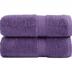 vidaXL Premium washandjes SOLUND 2 st paars 30x30 cm 600 g/m2