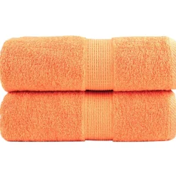 vidaXL Premium washandjes SOLUND 2 stuks oranje 30x30 cm 600 g/m2