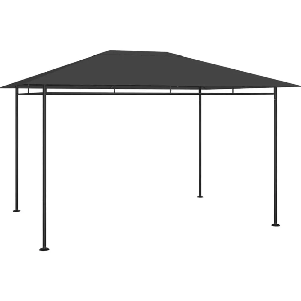 vidaXL Prieel 180 g/m² 384x281x270 cm antracietkleurig