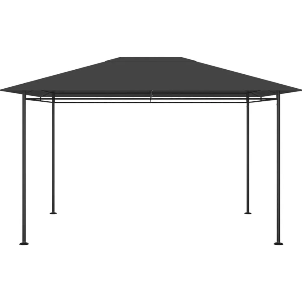 vidaXL Prieel 180 g/m² 384x281x270 cm antracietkleurig
