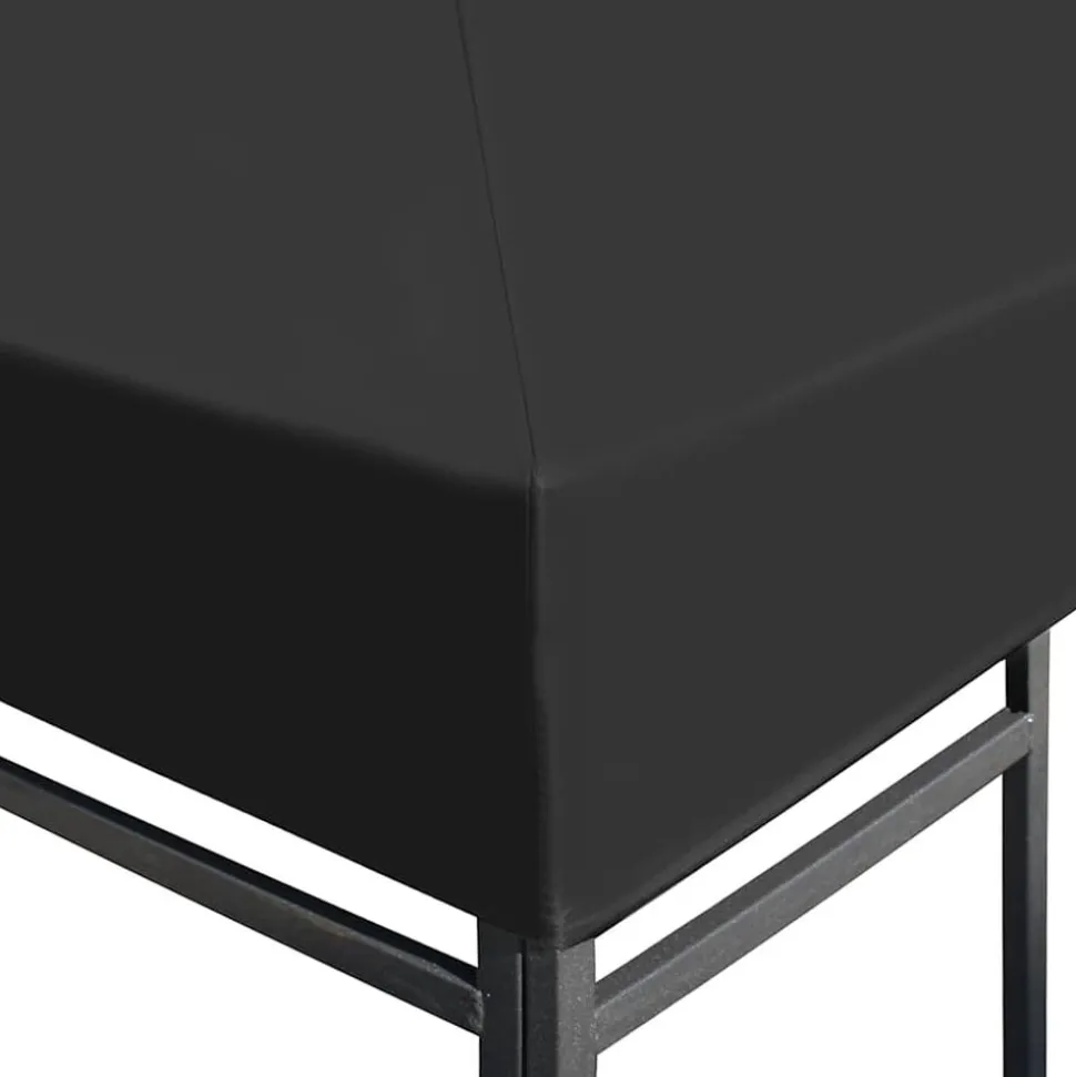 vidaXL Prieeldak 310 g/m² 4x3 m grijs