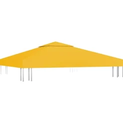 vidaXL Prieeldak 2-laags 310 g/m² 3x3 m geel