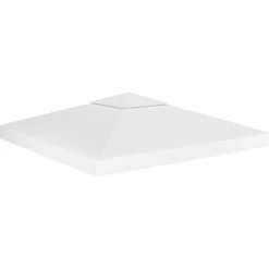 vidaXL Prieeldak 2-laags 310 g/m² 3x3 m wit