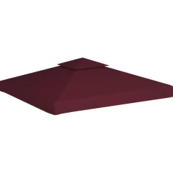 vidaXL Prieeldak 2-laags 3x3m 310 g/m² bordeaux