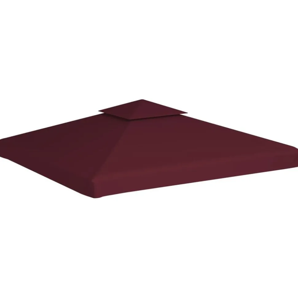 vidaXL Prieeldak 2-laags 3x3m 310 g/m² bordeaux