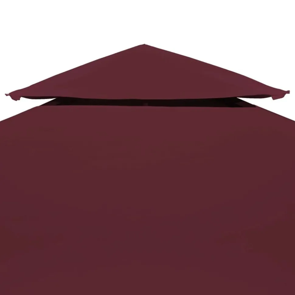 vidaXL Prieeldak 2-laags 3x3m 310 g/m² bordeaux