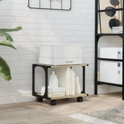 vidaXL Printerkastje 2-laags 41x28x33,5 cm hout sonoma eiken